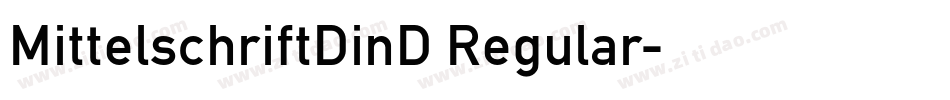 MittelschriftDinD Regular字体转换